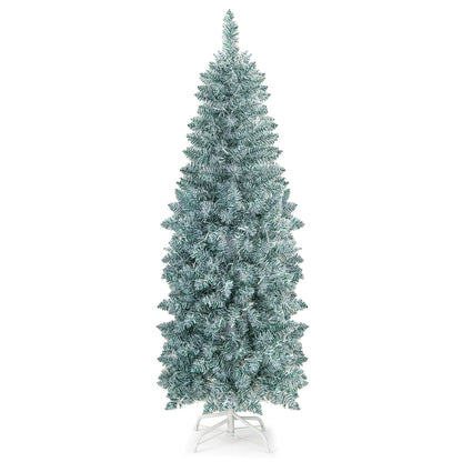 5 FT Pre-lit Artificial Christmas Tree with 343 Branch Tips and Multi-color LED Lights-5 ft, Green