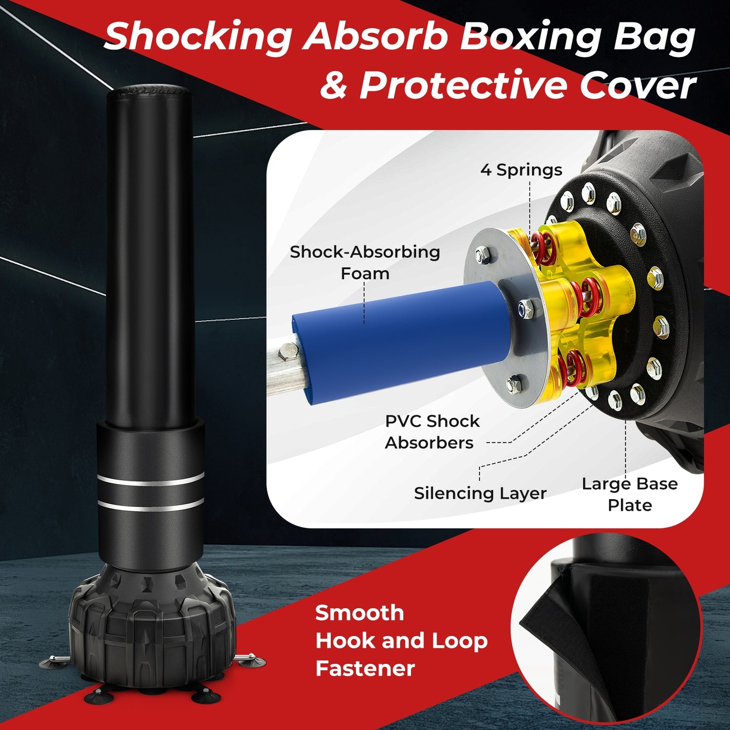 Freestanding Punching Bag 71 Inch, Boxing Bag With Gloves, Black Boxing & Martial Arts at Gallery Canada