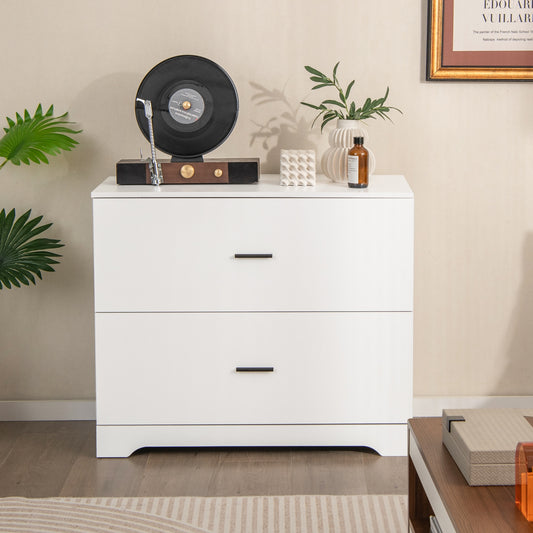 2-Drawer Lateral File Cabinet, Adjustable Bars, White File Cabinets White at Gallery Canada