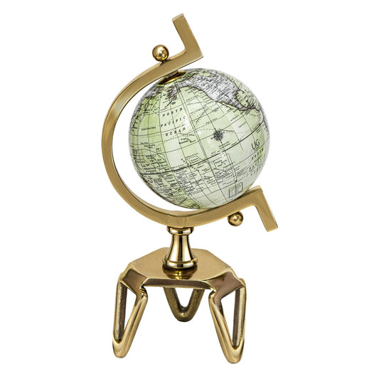 Educational Geographic 5/8/10 Inch World Globe with Triangle Metal Stand-5 inches