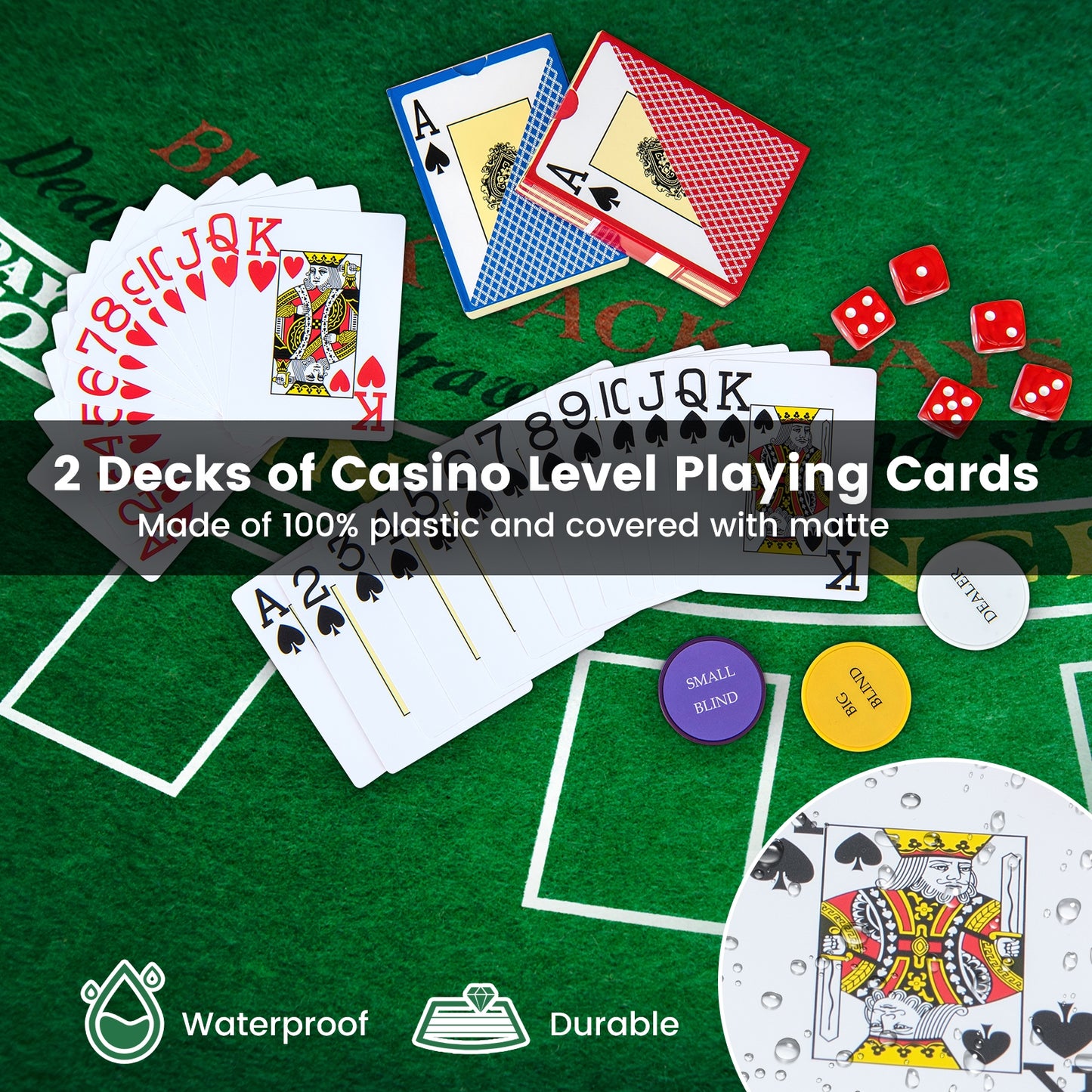 14 Gram Texas Holdem Poker Chip Set 300 Pieces Claytec Chips, Black Game Room at Gallery Canada