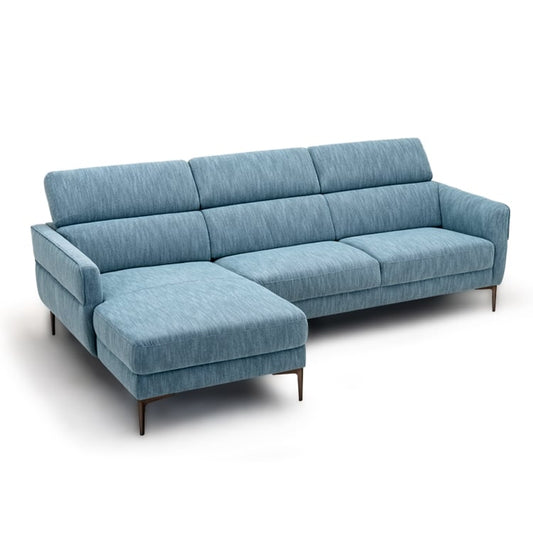 105 Inch L-Shaped Sofa Couch with 3 Adjustable Headrests - Gallery Canada