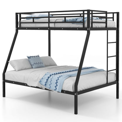Space-saving Metal Slatted Bed Frame for Teens and Adults Noise-free No Box Spring Needed, Black