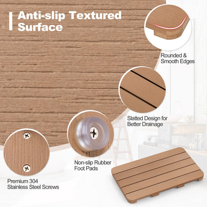 Waterproof HIPS Spa Shower Mat for Bathroom with Non Slip Foot Pads at Gallery Canada