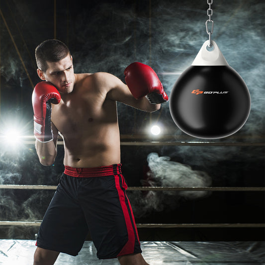 21 Inch Water Punching Bag, Adjustable Metal Chain, Black Boxing & Martial Arts Black at Gallery Canada