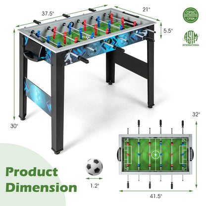 Stable Soccer Table Game with 2 Footballs for All Ages