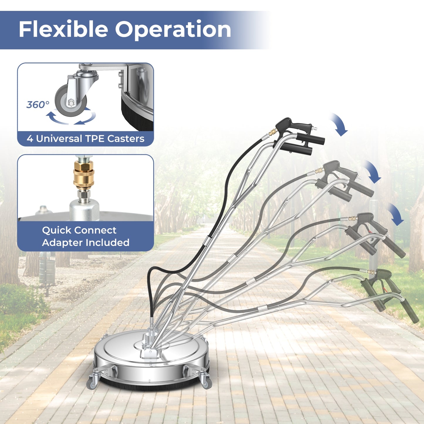 Pressure Washer Surface Cleaner Attachment, Silver Pressure Washers at Gallery Canada