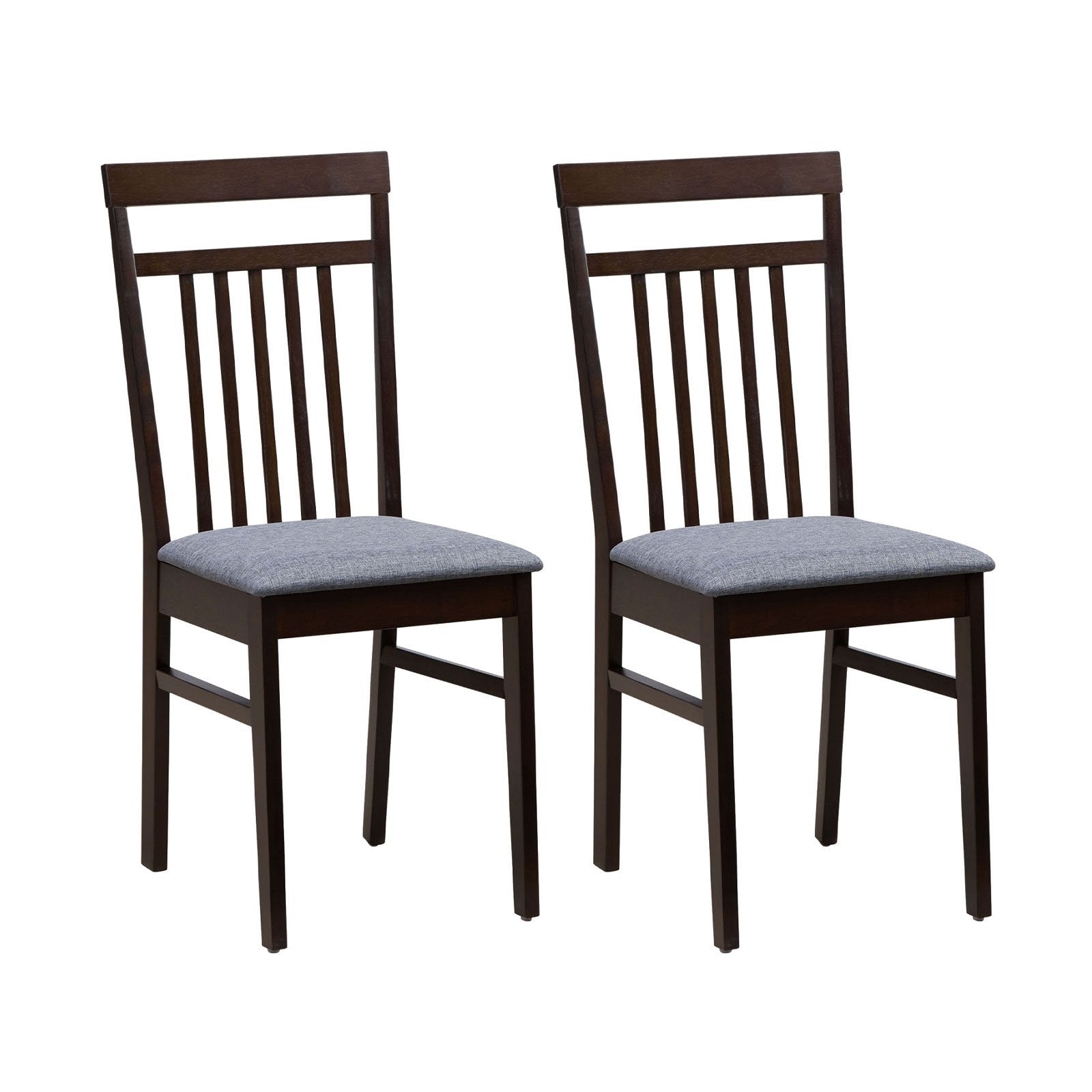 Upholstered Dining Chair Set of 2, Brown at Gallery Canada