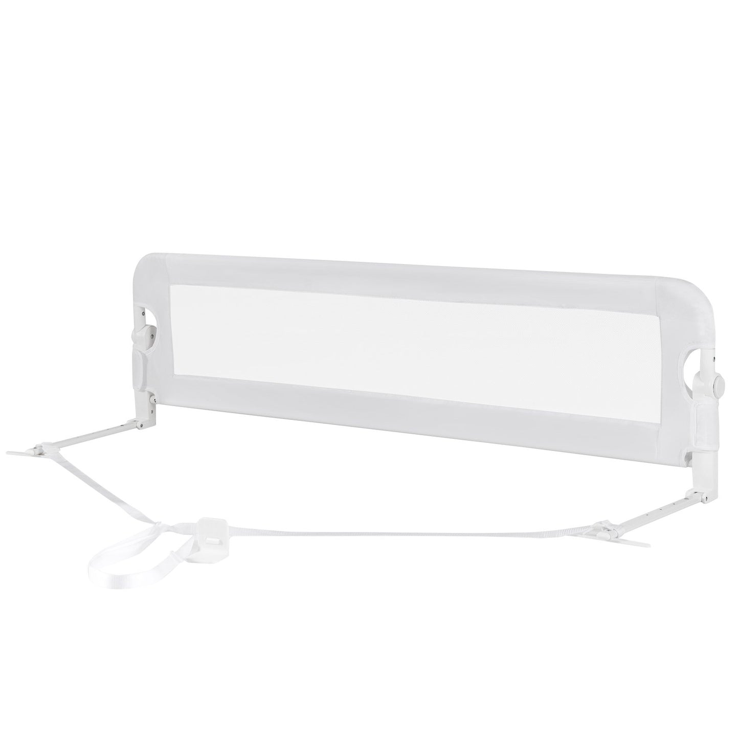 48 Inch Breathable Baby Swing Down Safety Bed Rail Guard, White