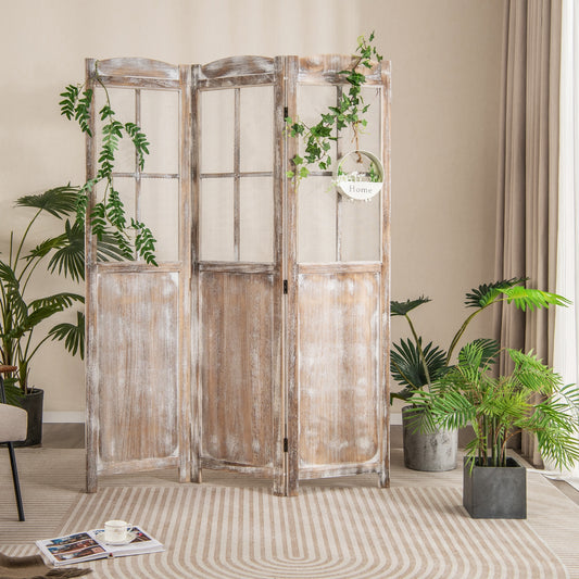 6 Feet Folding Privacy Screen, Coffee Room Dividers Coffee at Gallery Canada