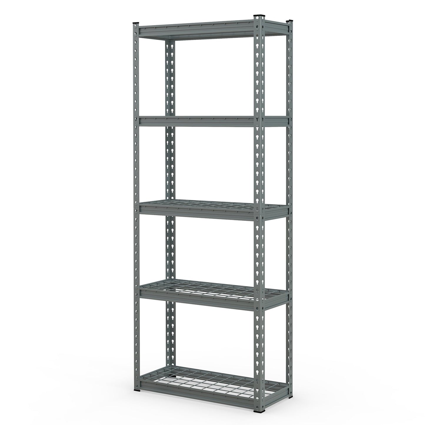 5-Tier Heavy Duty Wire Storage Racks with Anti-slip Foot Pad, Gray at Gallery Canada
