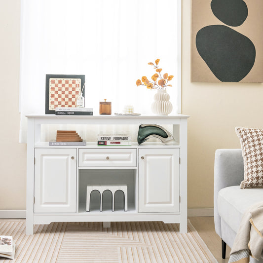 Buffet Sideboard Cabinet With Removable Wine Rack, White Sideboards Cabinets & Buffets White at Gallery Canada