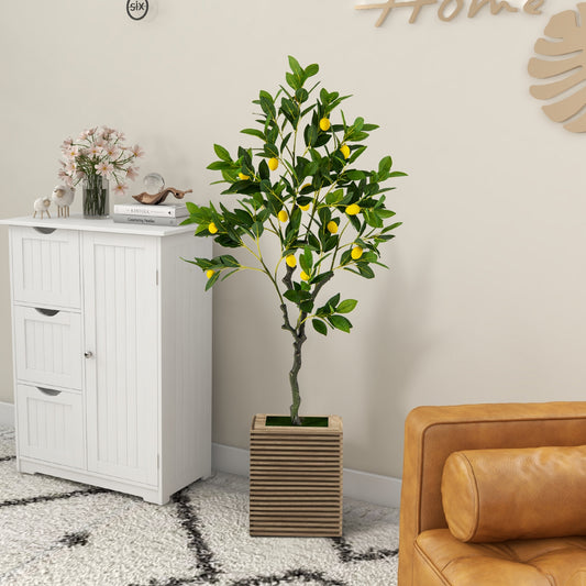 Artificial Lemon Tree, 4 ft, With Lemon Fruits