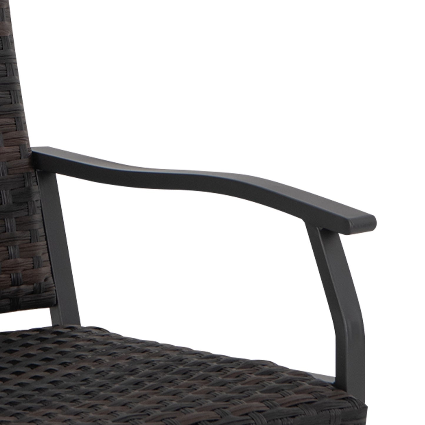 3 Piece Patio Gliding Set with Tempered Glass Coffee Table All Weather, Brown Patio Conversation Sets at Gallery Canada