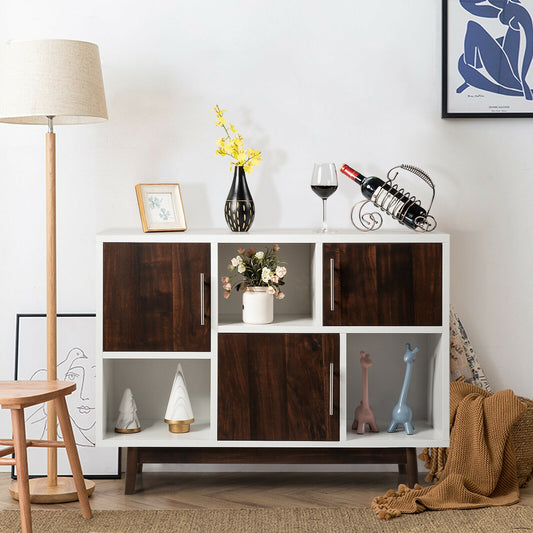 Wood Display Sideboard Storage Cabinet