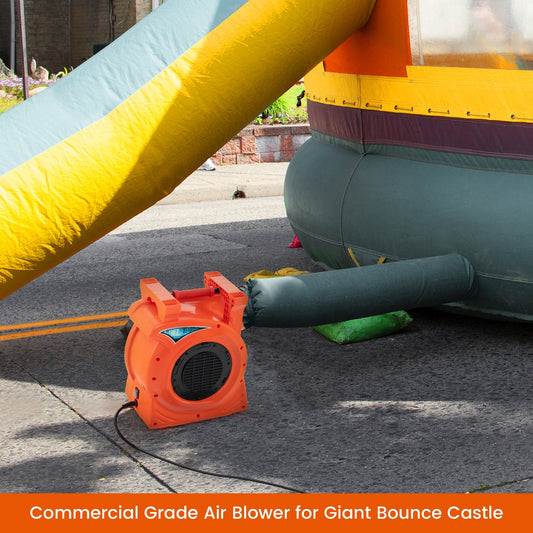 1500W 2 HP Commercial Air Blower for Giant Outdoor Inflatable Bounce House, Orange Air Blowers Orange at Gallery Canada