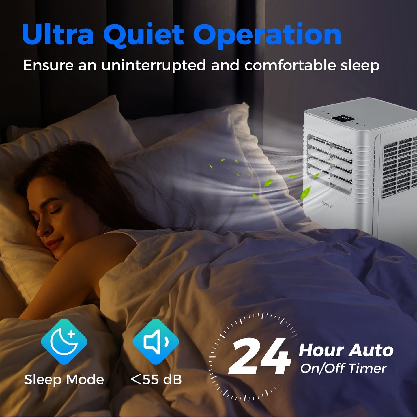 9000 BTU Portable Air Conditioner, 3 in 1, White Portable Air Conditioners at Gallery Canada