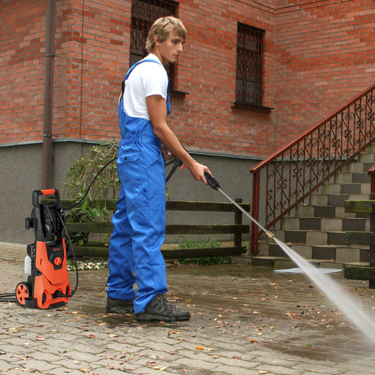 2150PSI Electric Pressure Washer, 1.2GPM, 4 Nozzles, Foam Cannon, Orange Pressure Washers Orange at Gallery Canada
