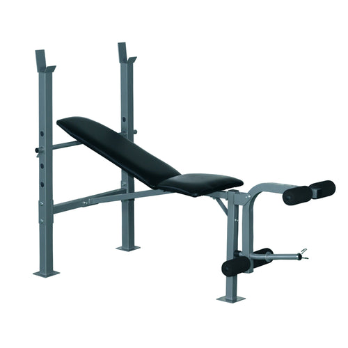 Incline Decline Weight Bench with Leg Extension and Barbell Rack, Adjustable Bench Press Weight Lifting Bench