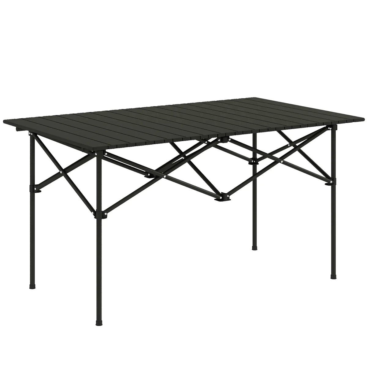 Folding Camping Table, Roll up Top, Carry Bag, Portable, Black Picnic Tables & Camping Chairs at Gallery Canada