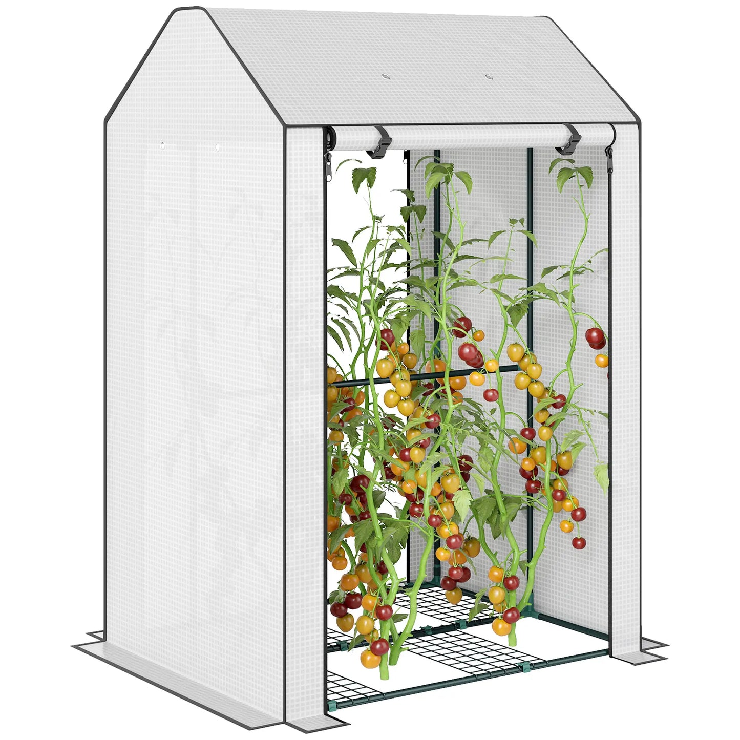 Mini Greenhouse With 4 Wire Shelves, Portable, 39.4" x 31.5" x 59.1", White Mini Greenhouses at Gallery Canada