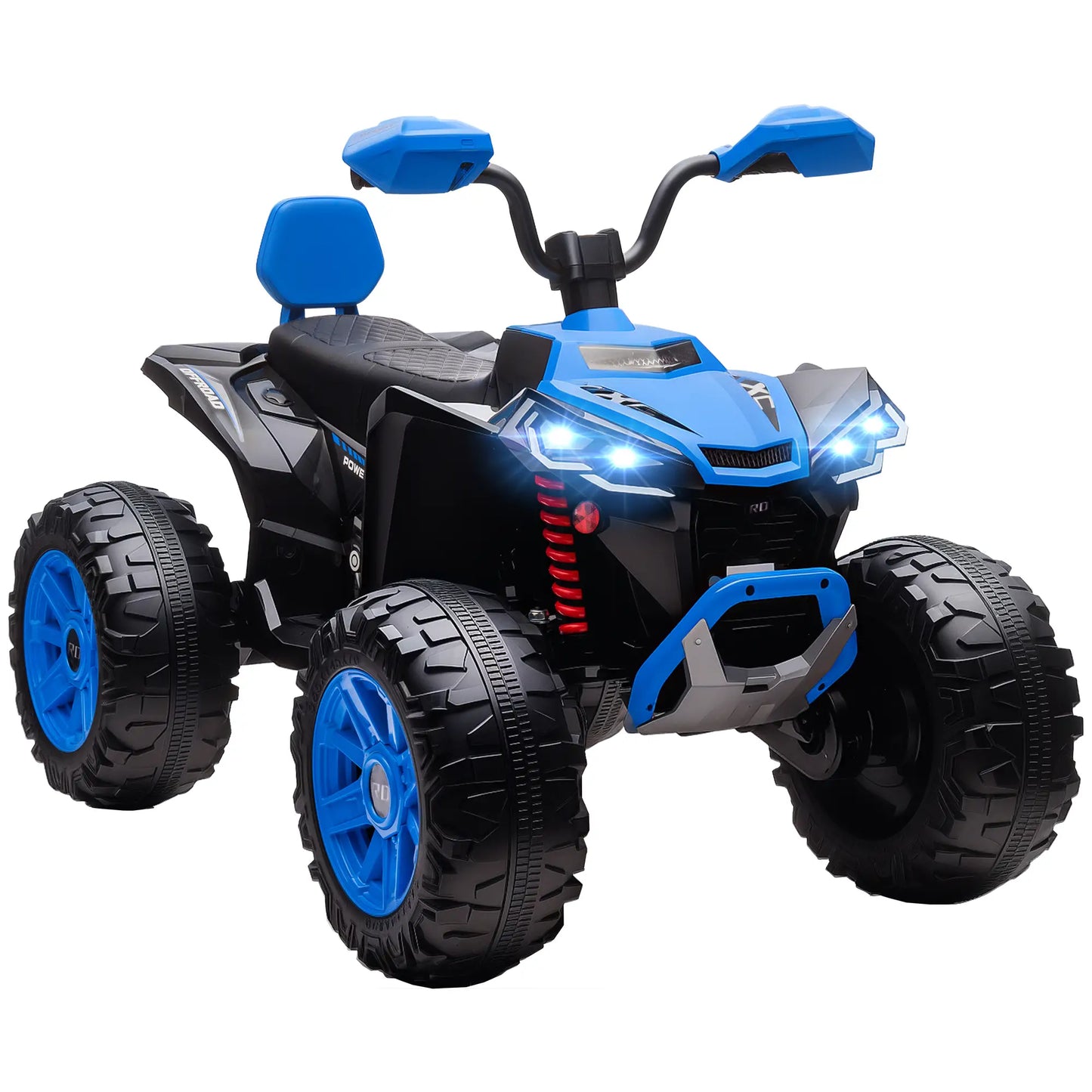2-Seater All-Terrain 4 Wheeler, 24V Kids ATV Ride-On, Electric Quad Car, Blue Electric Toy Cars at Gallery Canada