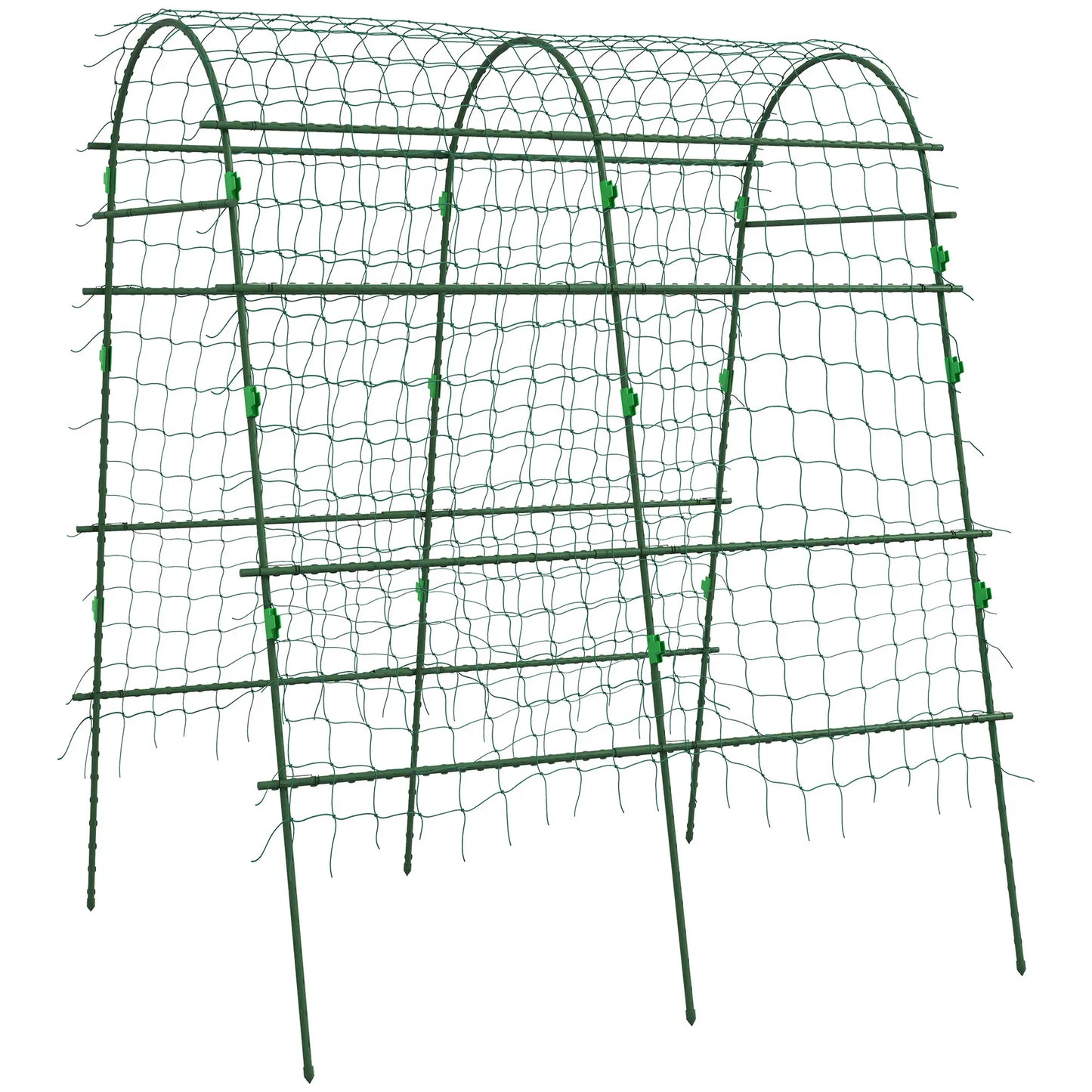Arched Garden Trellis, Metal Cucumber Plant Support, 57" x 66" x 81" Plant Stands at Gallery Canada