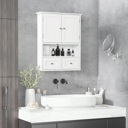 Bathroom Wall Cabinet, Medicine Cabinet, Over Toilet Storage, White Wall Mounted Cabinets White at Gallery Canada