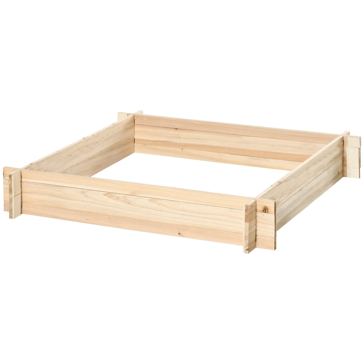 39'' x 39'' Wooden Raised Garden Bed, DIY Herb Planter Box Wooden Planter Boxes at Gallery Canada