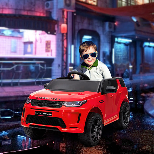 12V Ride On Car With Remote, Soft Start, LED Lights, Music Horn, Red Electric Toy Cars Red at Gallery Canada