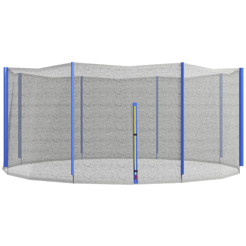 Trampoline Net Enclosure, Trampoline Netting Replacement with Zippered Entrance for 12ft Round Trampoline