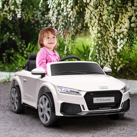 Kids Ride On Car 6V, Remote Control, Adjustable Speed, White Electric Toy Cars White at Gallery Canada