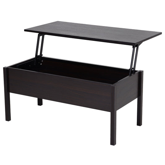 39" Modern Lift Top Coffee Table with Hidden Storage Compartment, Center Table for Living Room, Coffee - Gallery Canada