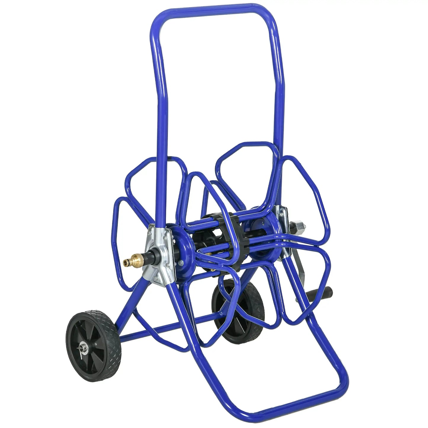 98 ft 5/8" Hose Reel Cart, Garden Water Hose Carts with Wheels, Blue Garden Accessories at Gallery Canada