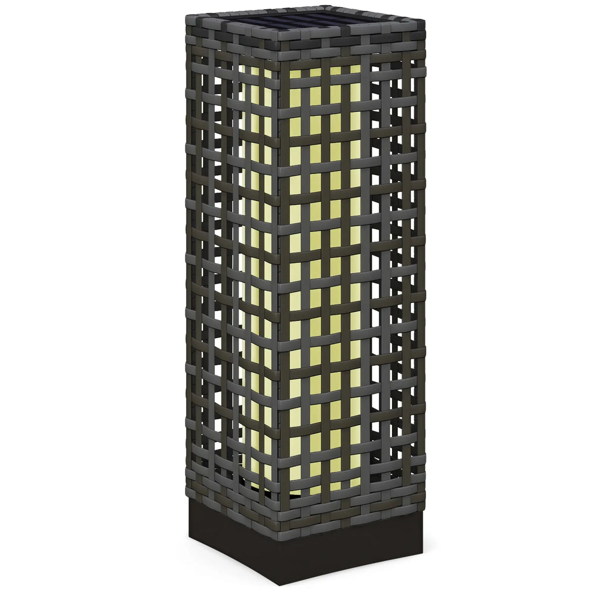 Solar Outdoor Floor Lamp, IP44, Auto LED Lights, Grey Solar Post Lamps at Gallery Canada