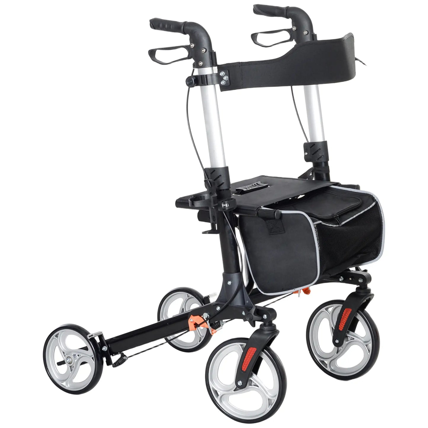 Lightweight Folding Walker, Large Seat, Adjustable Handle, Black Knee Walker & Wheelchair Ramps at Gallery Canada