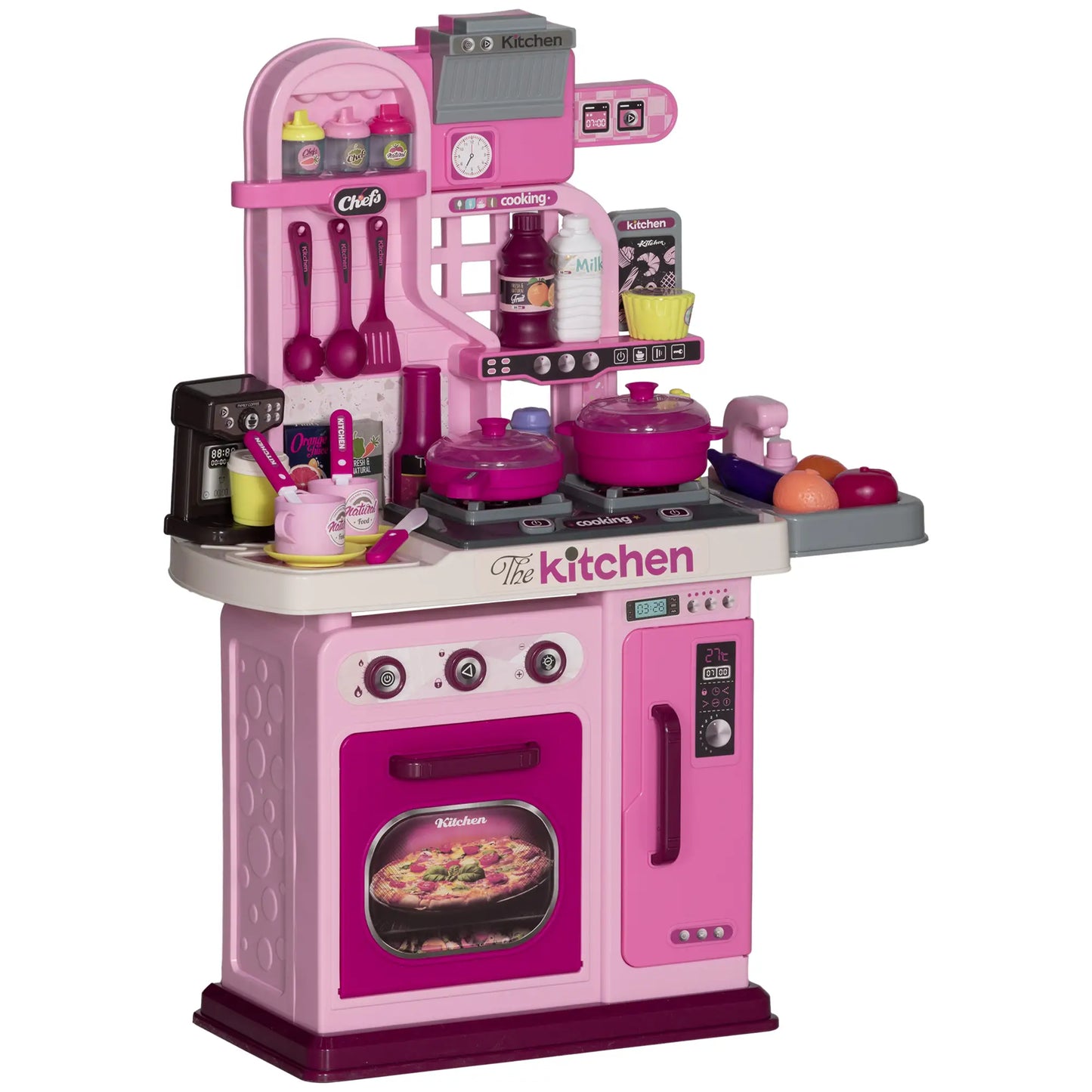 Kids Play Kitchen With 33 Accessories, Lights & Sounds, 3-6 Years Play Kitchen at Gallery Canada
