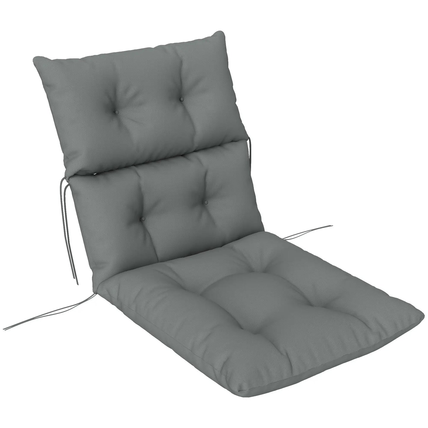 Adirondack Chair Cushion, Tufted with Ties, Non-Slip, Light Grey Patio Chair Cushions at Gallery Canada