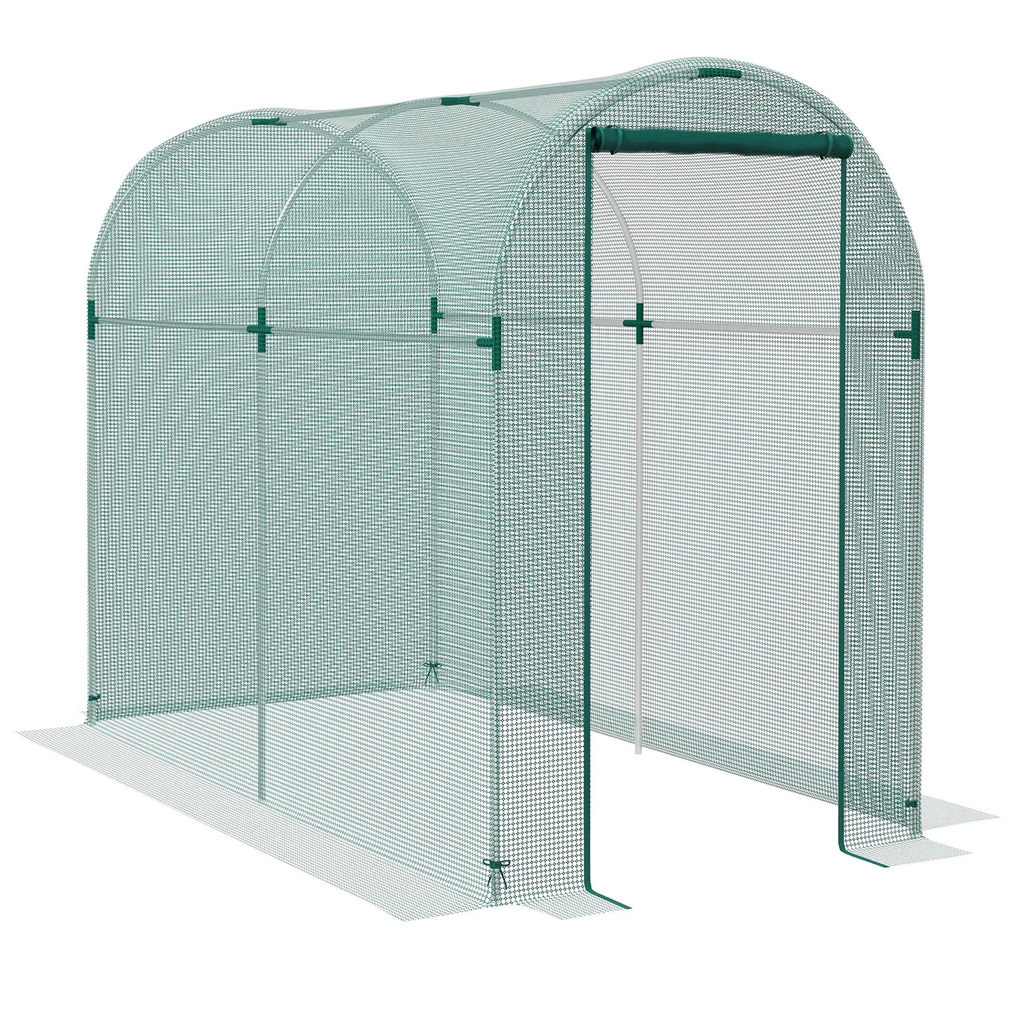 Galvanized Steel Crop Cage, Plant Protection Tent, 4' x 8', Green Walk In Greenhouses at Gallery Canada