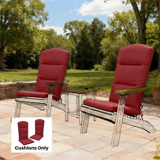 Adirondack Chair Replacement Cushion, Wine Red Patio Chair Cushions Wine Red at Gallery Canada