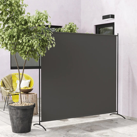 Single Panel Room Divider, UV30+ Privacy Screen, Dark Grey Side Awnings Dark Grey at Gallery Canada