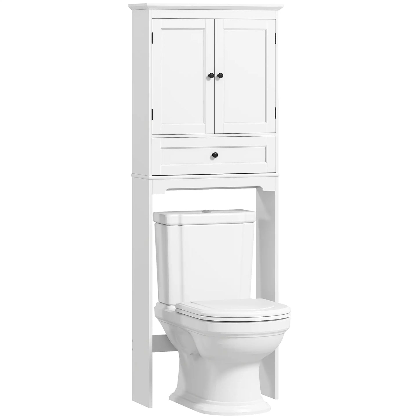Over The Toilet Storage Cabinet, With Drawer And Adjustable Shelf, White Over The Toilet Storage at Gallery Canada