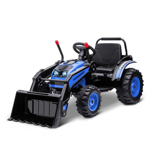Kids Digger Ride On Excavator 6V Battery Powered Dual-Motor Construction Tractor Music Headlight Moving Forward Backward Gear for 3-5 years old Blue - Gallery Canada
