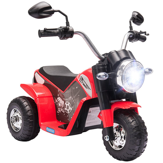 Kids Electric Motorcycle 6V Battery Powered Ride-On Dirt Bike 3-Wheels Motorbike with Horn Headlights Realistic Sounds 1.24mph Speed for Girls Boy 18 - 36 Months Red - Gallery Canada