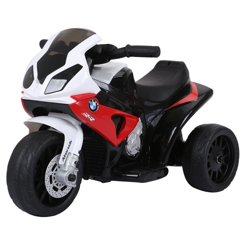 Kids Motorcycle, 6V Battery Powered Toddler Motorcycle with Headlight, Music, 3 Wheels Electric Motorcycle for Kids, Licensed BMW, Gift for Boys &; Girls -Red