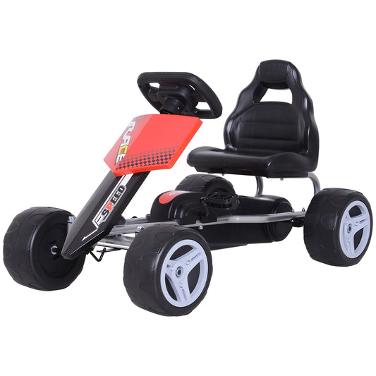 Kids Pedal Go Cart Children Ride On Car Racing Style Children Ride On Car Outdoor Racer Red - Gallery Canada