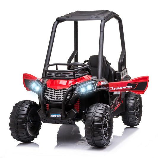 Kids Ride On Car 12V Battery-powered Electric Off-road UTV Toy 1.8-3.7 mph with High Roof Parental Remote Control Music Lights MP3 Suspension Wheels for 37-96 months at Gallery Canada