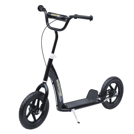 Kids Scooter Street Bike Bicycle for Teens Ride on Toy w/ 12'' Tire for 5-12 Year Old Black - Gallery Canada