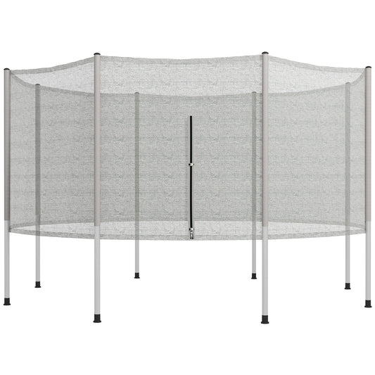 2FT Replacement Trampoline Net Enclosure Safety w/ 8 Poles, Grey - Gallery Canada