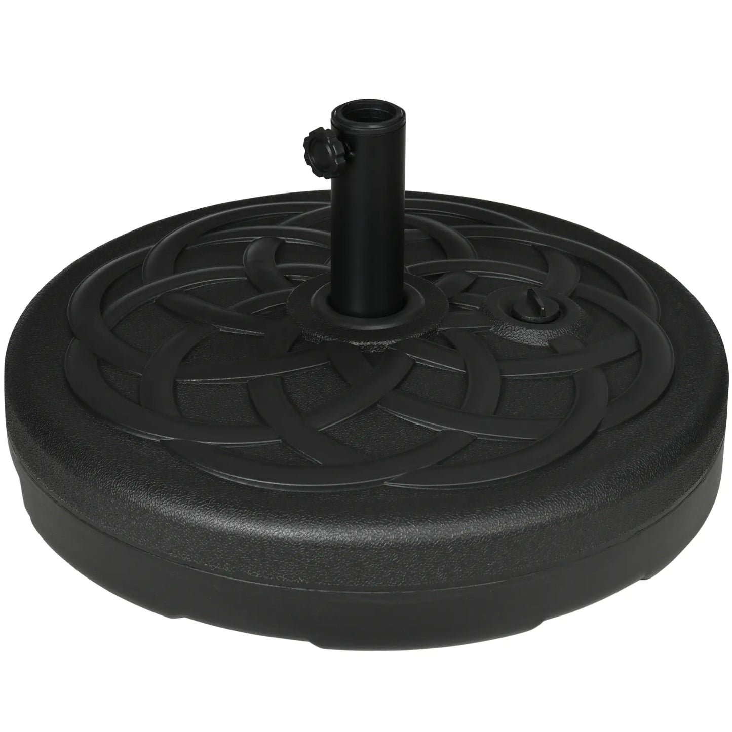 77 lb Heavy Duty Patio Umbrella Base, 22" Round, Black Umbrella Bases at Gallery Canada
